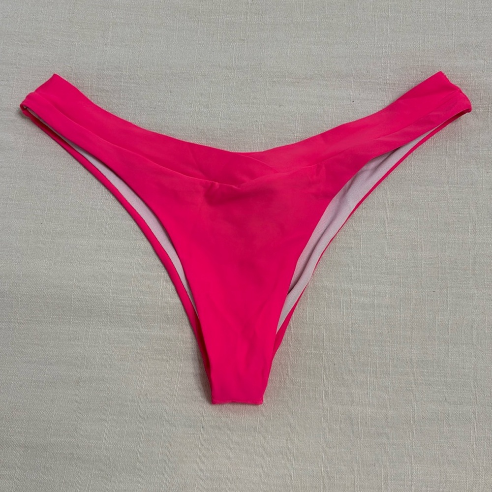 Cheeky neon pink bikini bottom